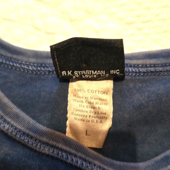 Grey/Blue ladies Harley-Davidson sleeveless tank. Size large - Picture 3 of 4